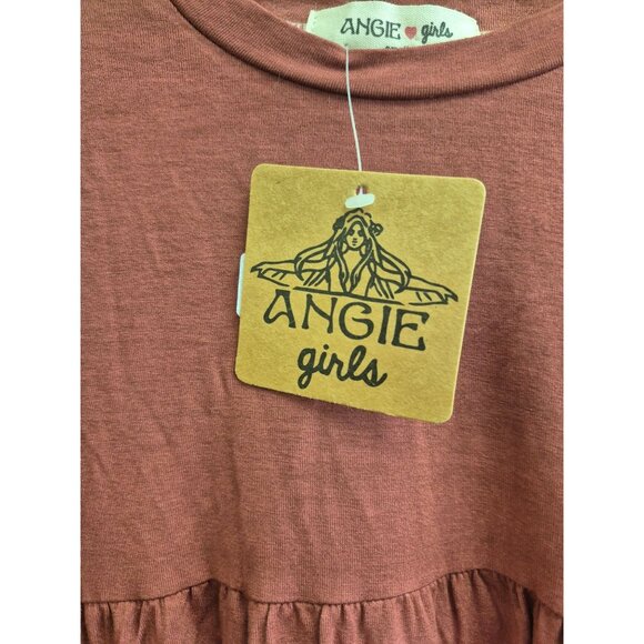 Angie Girls Long Sleeve Ombre Tunic Top S - Picture 2 of 5